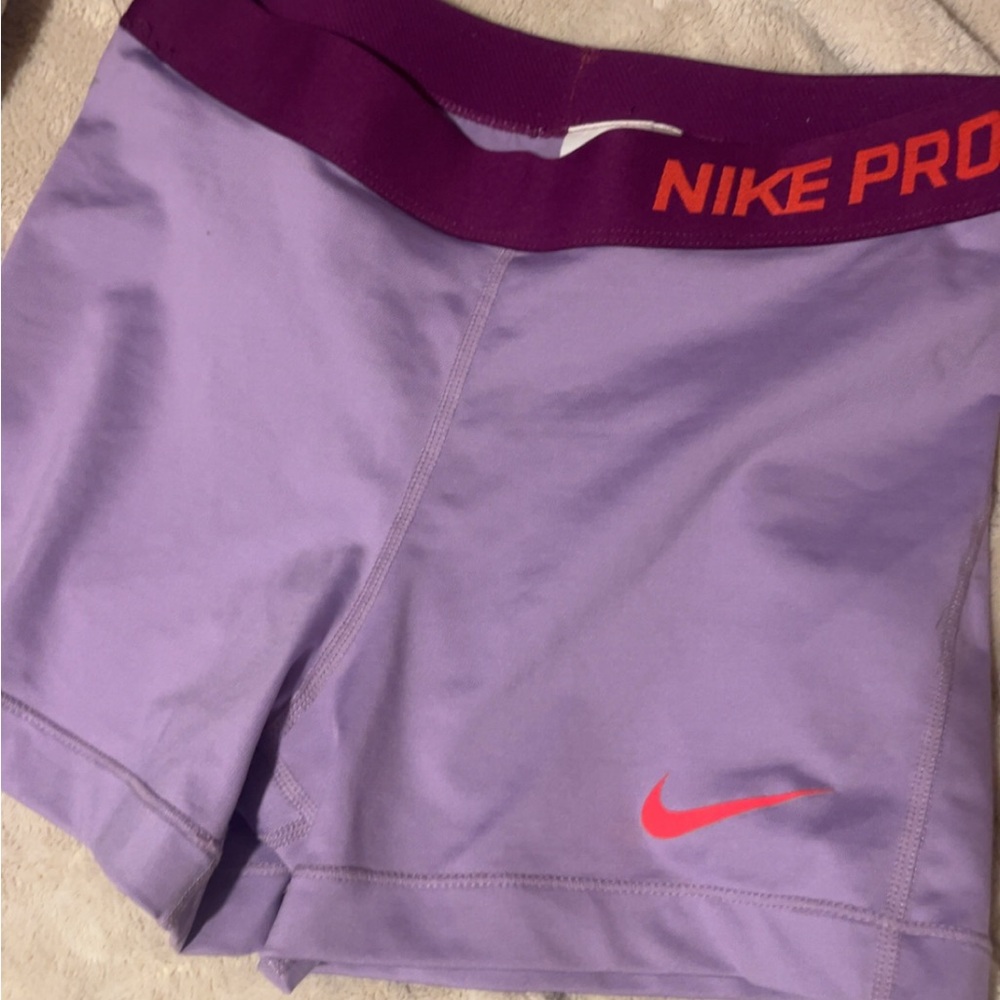 Nike Women's Purple Pro Shorts
